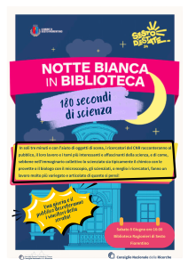 locandina dei 180 secondi di scienza