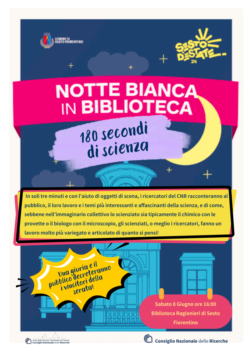 Notte Bianca alla Biblioteca Ragionieri di Sesto Fiorentino: 180 secondi per raccontare la scienza